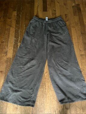 Garage Charcoal Gray Fleece-Lined  baggy Sweatpants